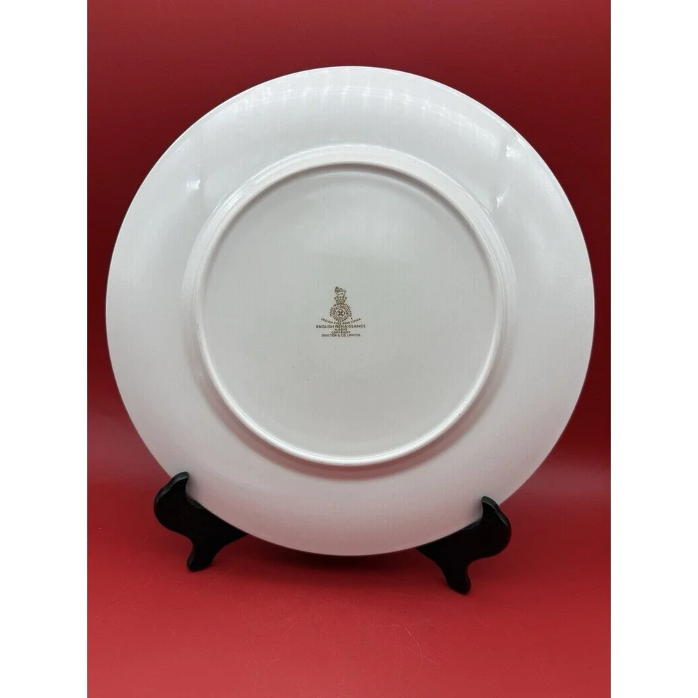 Vtg Royal Doulton English Renaissance Lot Set of 5 pcs Dinner & Salad Plates